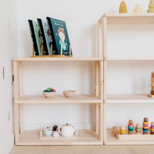 Modular Montessori Shelf Straight Mini – 3 Shelves