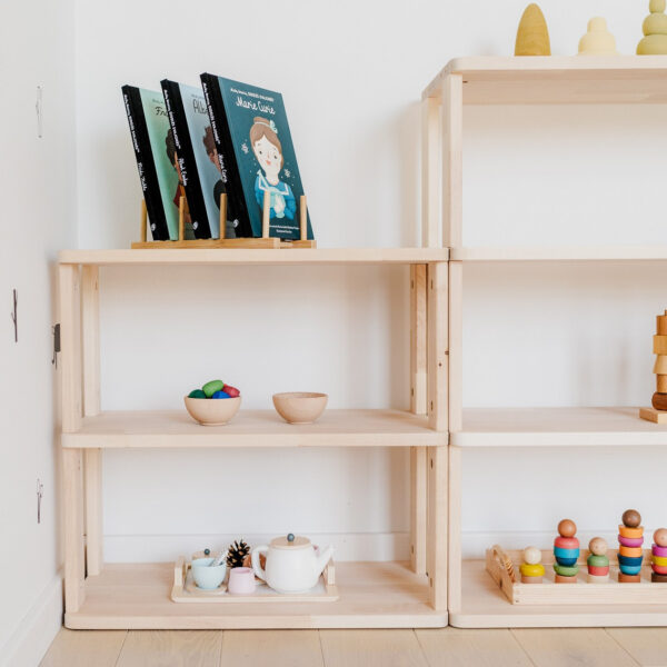Modular Montessori Shelf Straight Mini – 3 Shelves