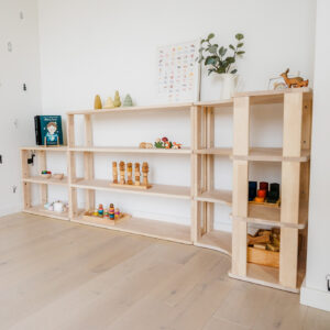 Modular Montessori Shelf Straight Mini – 3 Shelves