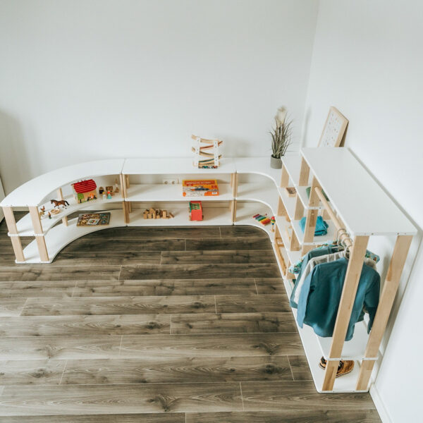 Modular Montessori Shelf Straight Mini – 3 Shelves