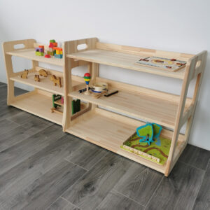 Montessori Toy Shelf Maxi – Birch, 81 cm