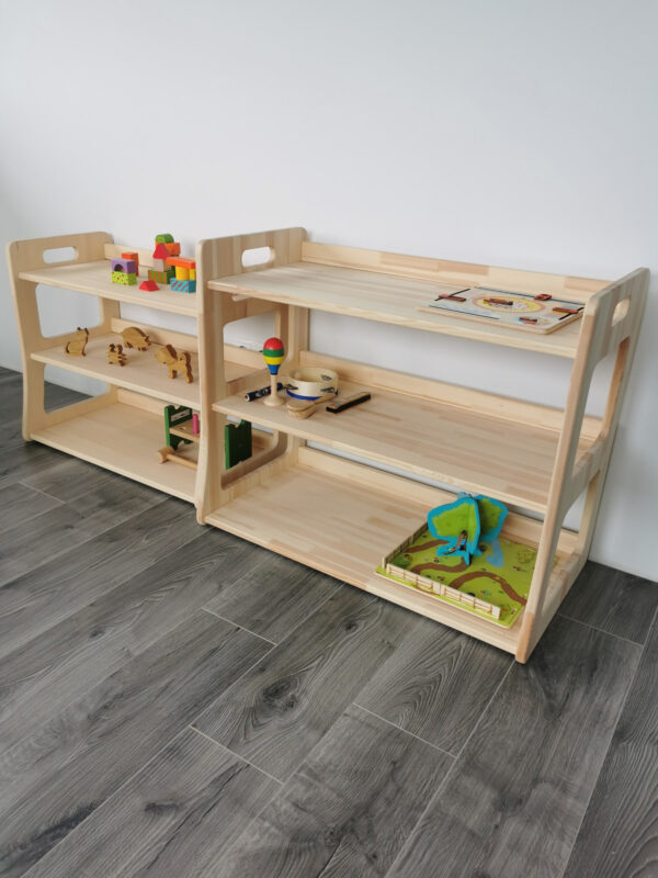 Montessori Toy Shelf Maxi – Birch, 81 cm