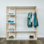 Modular Montessori Wardrobe – Solid Wood, 100 × 110 cm