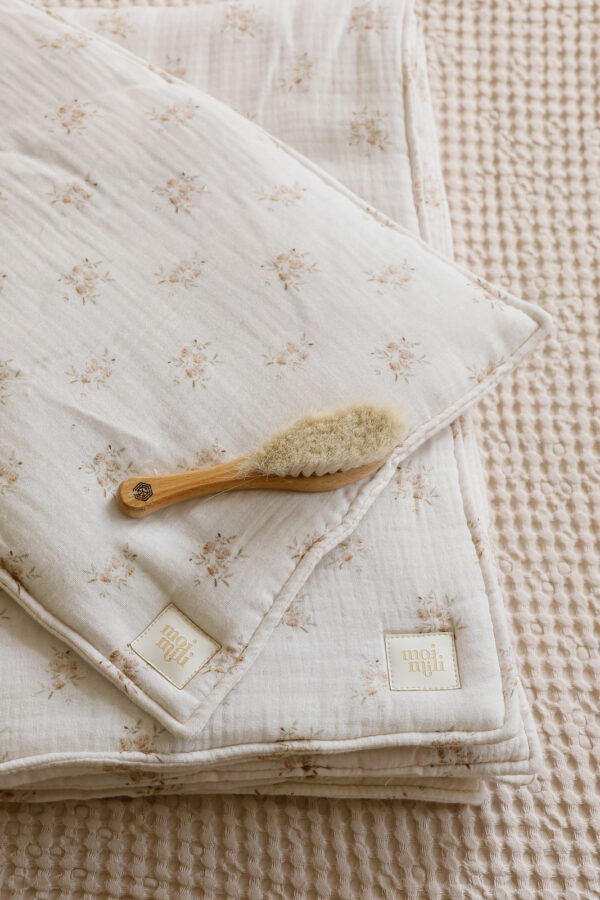 Muslin Baby Blanket & Pillow Set – Boho Flowers