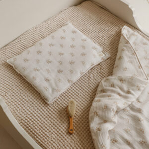 Muslin Baby Blanket & Pillow Set – Boho Flowers