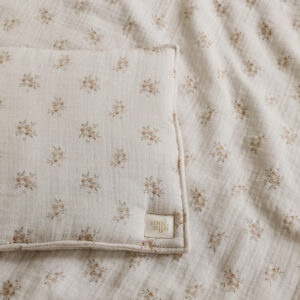 Muslin Baby Blanket & Pillow Set – Boho Flowers