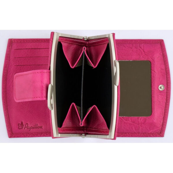 Women’s Leather Wallet with Mirror, 24-33