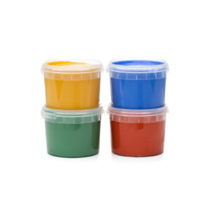 Organic Finger Paint Set 4 × 120 g – Blue, Yellow, Red, Green