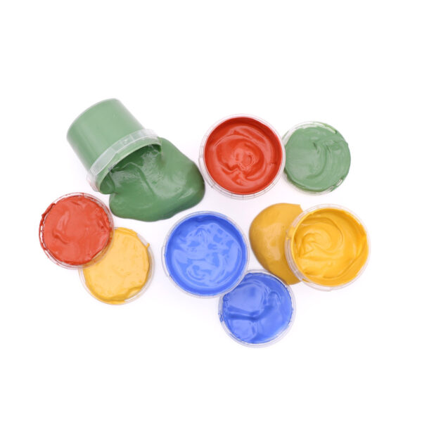 Organic Finger Paint Set 4 × 120 g – Blue, Yellow, Red, Green