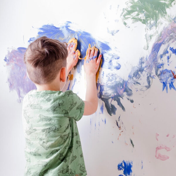Organic Finger Paint Set 4 × 120 g – Blue, Yellow, Red, Green