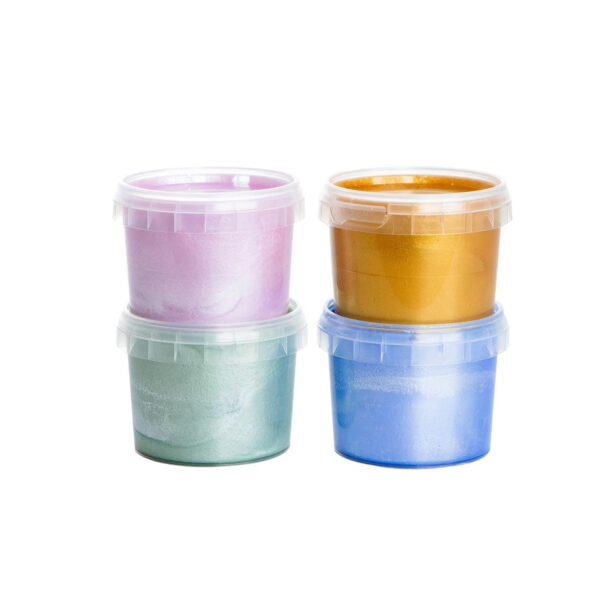 Organic Glitter Finger Paint Set 4 × 90 g