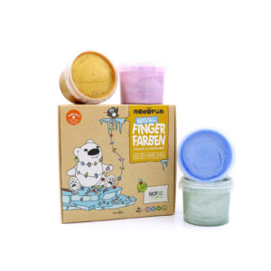 Organic Glitter Finger Paint Set 4 × 90 g