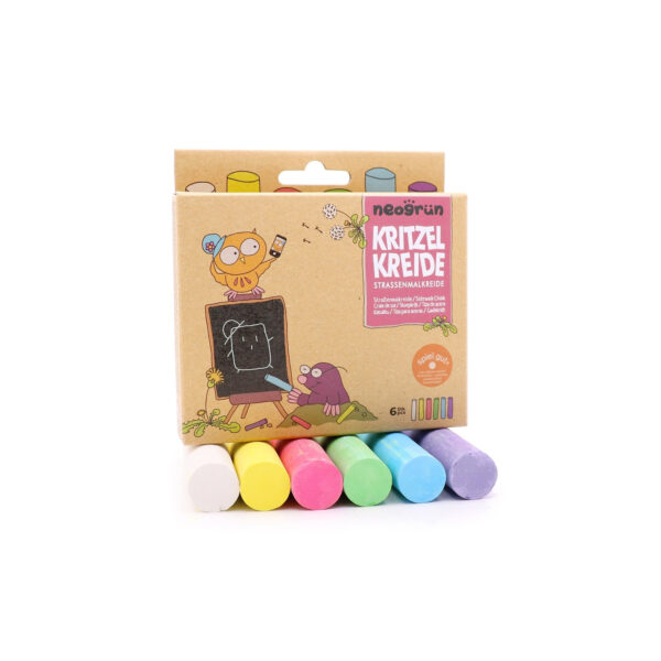 Organic Street Chalk Set – 6 Chalks
