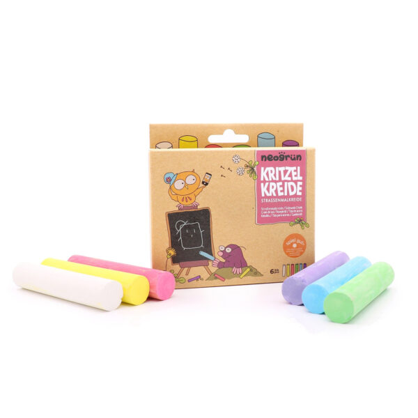 Organic Street Chalk Set – 6 Chalks
