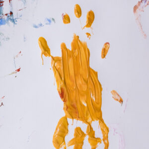 Organic Finger Paint Set 4 × 120 g – Yellow, Green, Pink, Violet