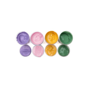 Organic Finger Paint Set 4 × 120 g – Yellow, Green, Pink, Violet