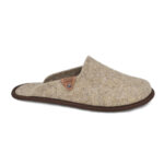 Pelsi Natural Felt Slippers – Brown