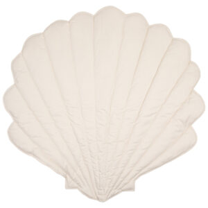 Ginkgo Leaf Velvet & Organic Cotton Playmat – Beige