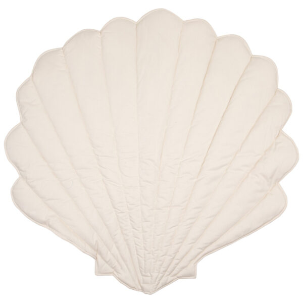 Ginkgo Leaf Velvet & Organic Cotton Playmat – Beige