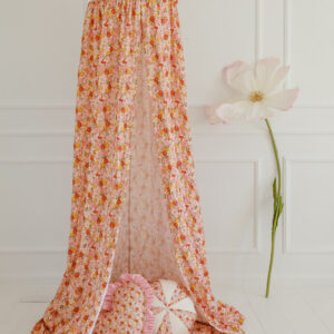 Organic Cotton Bed Canopy – Spring Garden