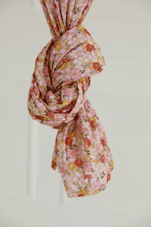 Organic Cotton Bed Canopy – Spring Garden