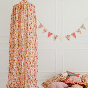 Organic Cotton Bed Canopy – Spring Garden