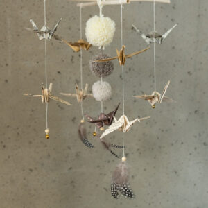 Origami Nursery Mobile – Gold Dust