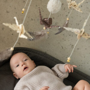 Origami Nursery Mobile – Gold Dust