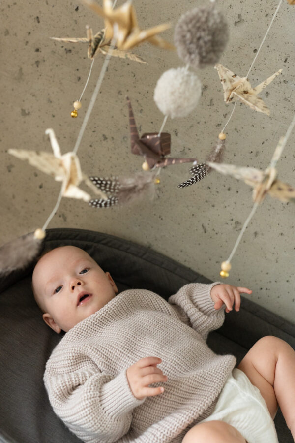 Origami Nursery Mobile – Gold Dust
