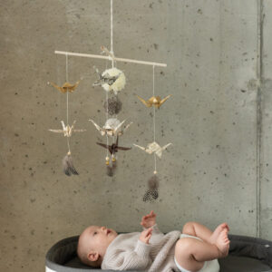 Origami Nursery Mobile – Gold Dust