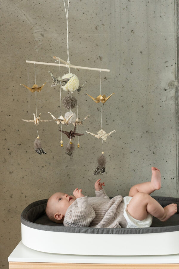 Origami Nursery Mobile – Gold Dust