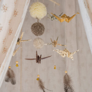Origami Nursery Mobile – Gold Dust