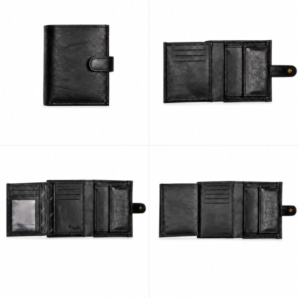 Leather Wallet with 15 Card Slots, 32-3