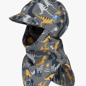Peaked Spring-Fall Balaclava For Kids BENT – Dinosaurs