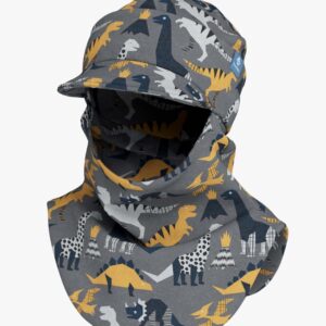 Peaked Spring-Fall Balaclava For Kids BENT - Dinosaurs
