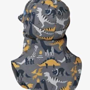Peaked Spring-Fall Balaclava For Kids BENT – Dinosaurs