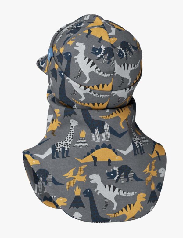 Peaked Spring-Fall Balaclava For Kids BENT – Dinosaurs
