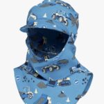 Peaked Spring-Fall Balaclava For Kids BENT - Roadbuild Day