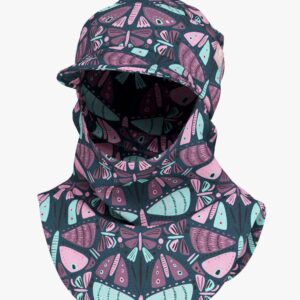 Peaked Spring-Fall Balaclava For Kids BENT - Butterlies