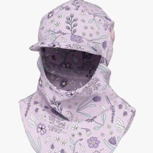 Peaked Spring-Fall Balaclava For Kids BENT - Sunny Petals