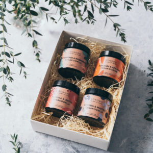 “Piece of Heaven” Gift Box – 4 Natural Body Scrubs