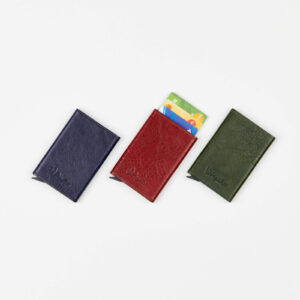RFID Card Holder No. 40 in Leather & Aluminium