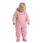 Pink Reflective Merino Wool-Lined Spring/Autumn Jumpsuit