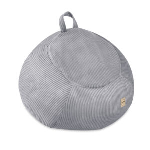 Corduroy Toy Storage Bag & Pouffe Cover – Grey
