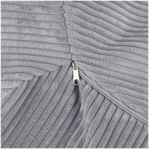 Corduroy Toy Storage Bag & Pouffe Cover – Grey