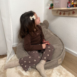 Huggy Bear Kids’ Armchair – Beige Corduroy