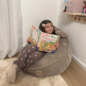 Huggy Bear Kids’ Armchair – Beige Corduroy