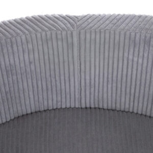 Round Corduroy Ball Pool 90 × 30 cm – Light Grey, 200 Balls