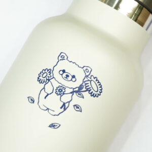Stainless Steel Kids’ Thermos – Bear, Beige, 350 ml