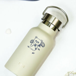 Stainless Steel Kids’ Thermos – Bear, Beige, 350 ml